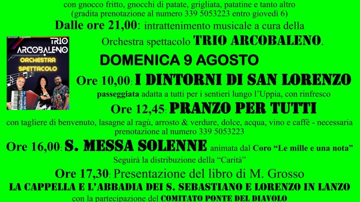 Lanzo Festa Di S. Lorenzo 2026