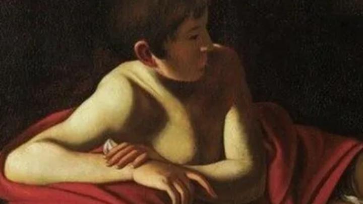 Caravaggio, "San Giovannino giacente" (particolare)