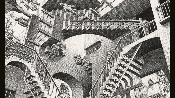 ESCHER (particolare di un'opera in mostra)