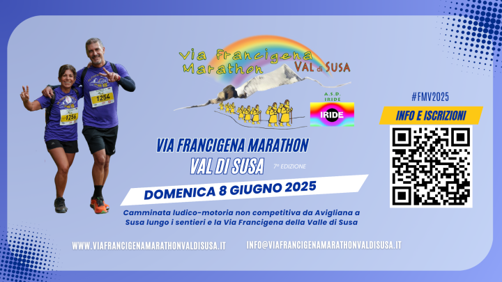 Locandina Francigena Marathon Val di Susa 2025