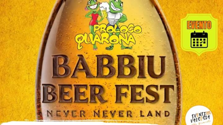 Foto di una bottiglia di birra, titolo e loghi