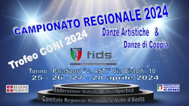 CAMPIONATO REGIONALE PIEMONTE E VALLE D’AOSTA DANZE DI COPPIE/ARTISTICHE 2024