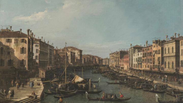 Veduta del Canal Grande a Venezia del pittore Canaletto, 1735-1741 circa