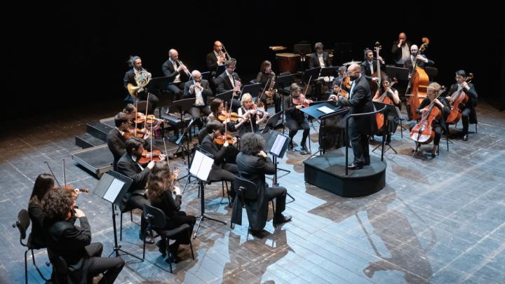 Borgate dal Vivo 2026. Omaggio a Morricone La Corelli Orchestra Marzo 2026 Direttore Rivani Credits Palmieri