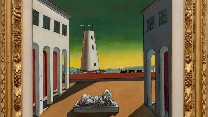 Giorgio De Chirico, Luce Pomeridiana, 1976. Olio Su Tela, 100x75cm. Credits Studio Abbruzzese. Courtesy Mazzoleni