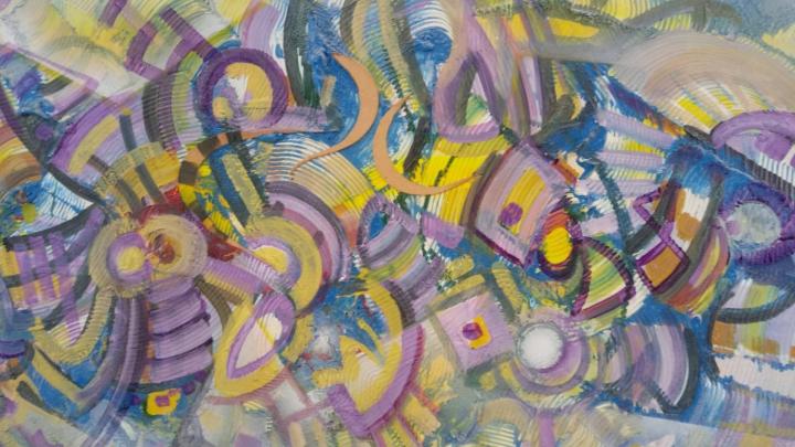 Particolare di opera di Luigi Carbone dal sito https://langhe.net/evento/certi-giorni-in-langa-27-04-26/ Particolare di dipinto astratto